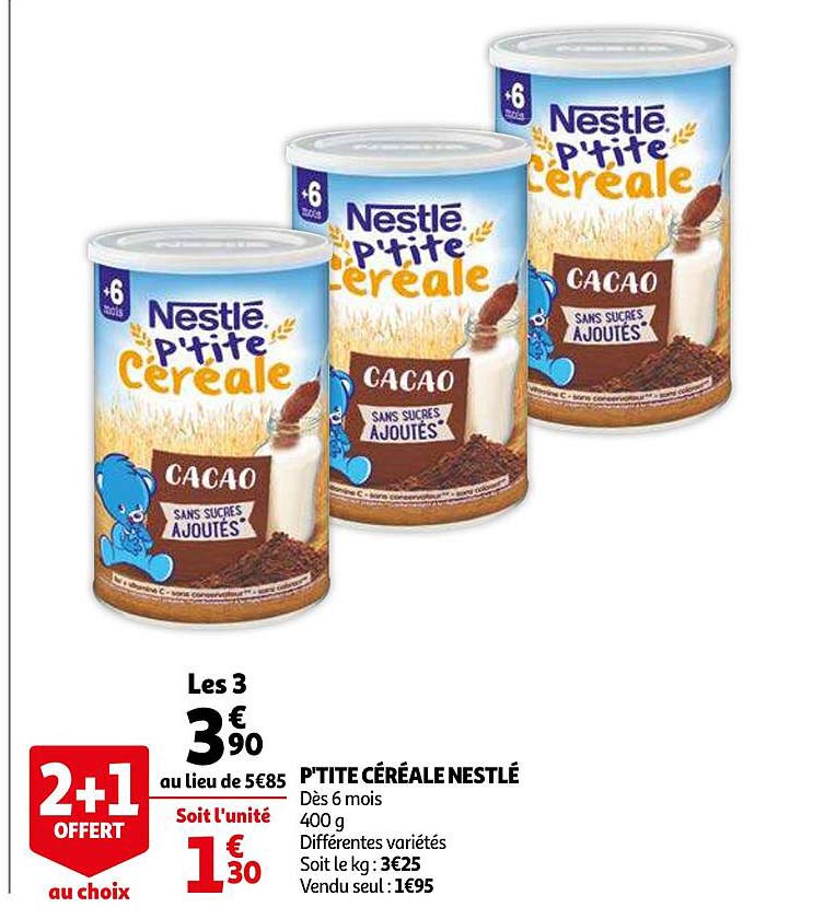 p'tite céréale nestlé