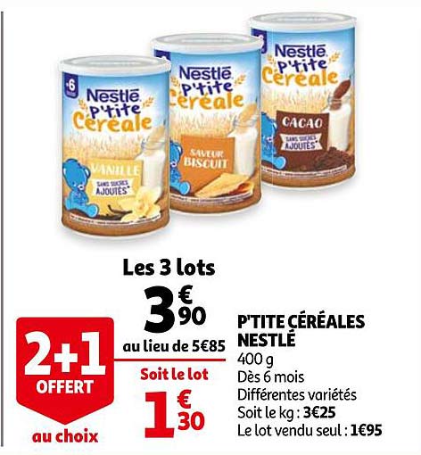 p'tite céréales nestlé