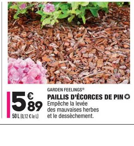 paillis d'écorces de pin garden feelings
