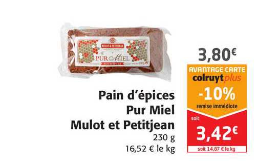 pain d'épices pur miel mulot en petitjean