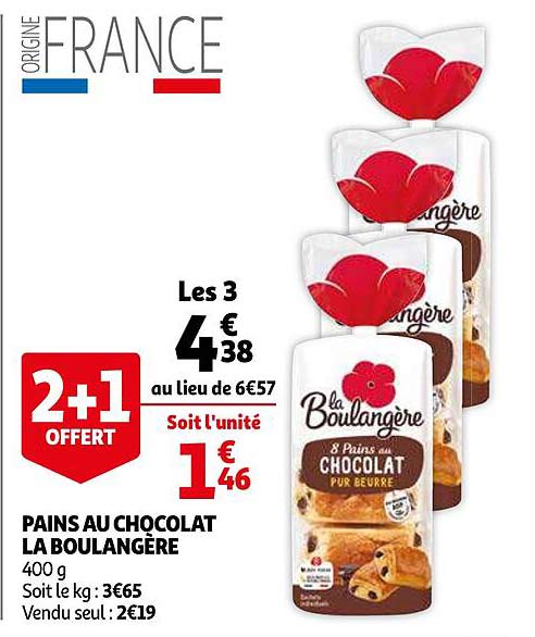 Pains Au Chocolat La Boulangère