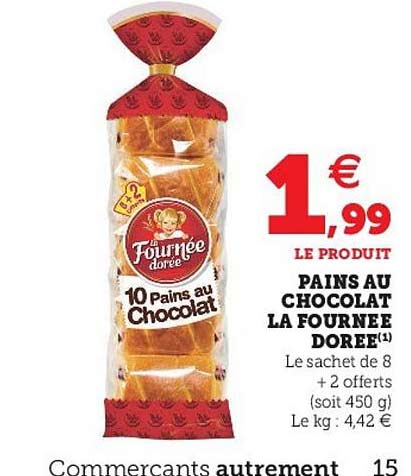 pains au chocolat la fournée dorée