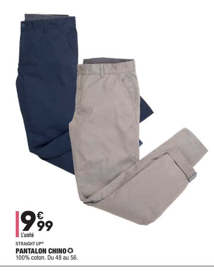 pantalon chino straight up