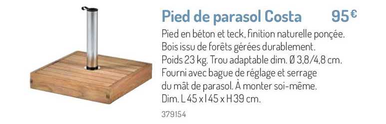 Pied De Parasol Costa