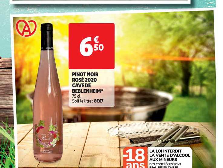 pinot noir rosé 2020 cave de beblenheim