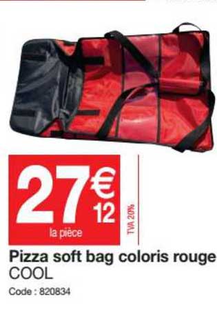 pizza soft bag coloris rouge cool