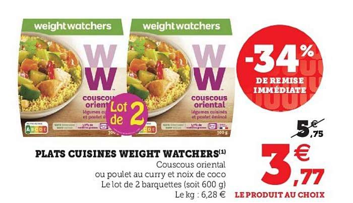 plats cuisines weight watchers