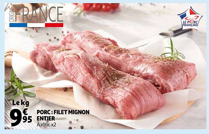 Porc : Filet Mignon Entier