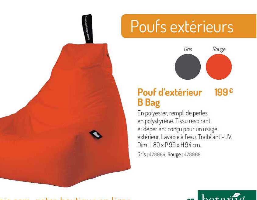 pouf d'extérieur b bag