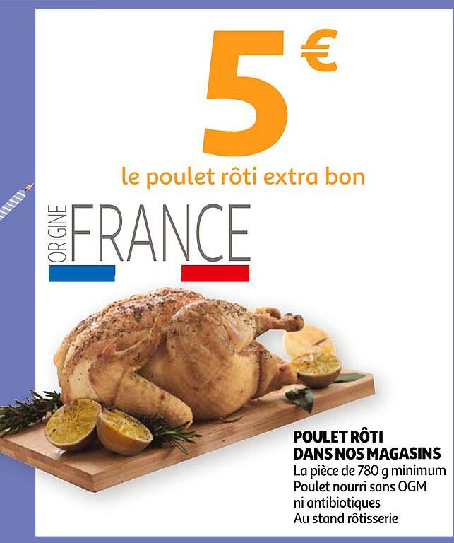 poulet rôti dans nos magasins