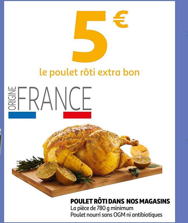 poulet rôti dans nos magasins