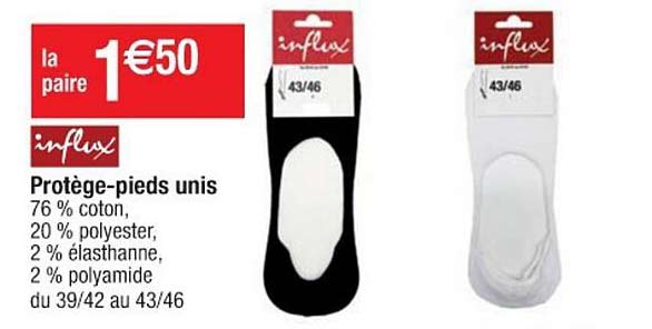 protège-pieds unis influx