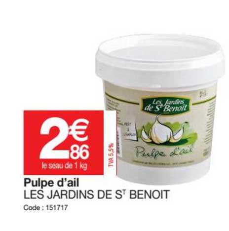 pulpe d'ail les jardins de st benoit