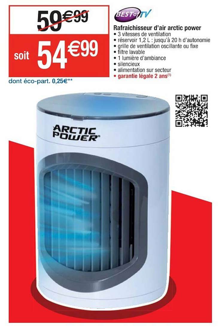 rafraichisseur d'air arctic power