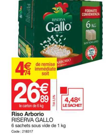 riso arborio riserva gallo