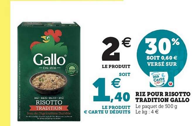 Riz Pour Risotto Tradition Gallo