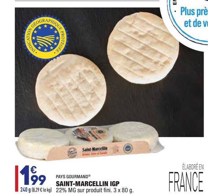 saint-marcellin igp pays gourmand