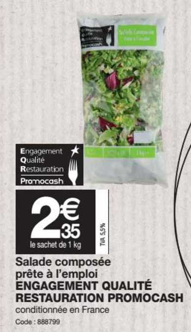 salade composée prête à l'emploi engagement qualité restauration promocash