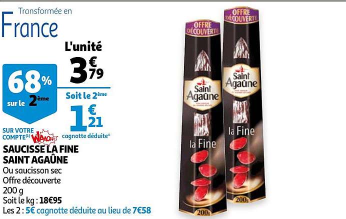 Saucisse La Fine Saint Agaûne