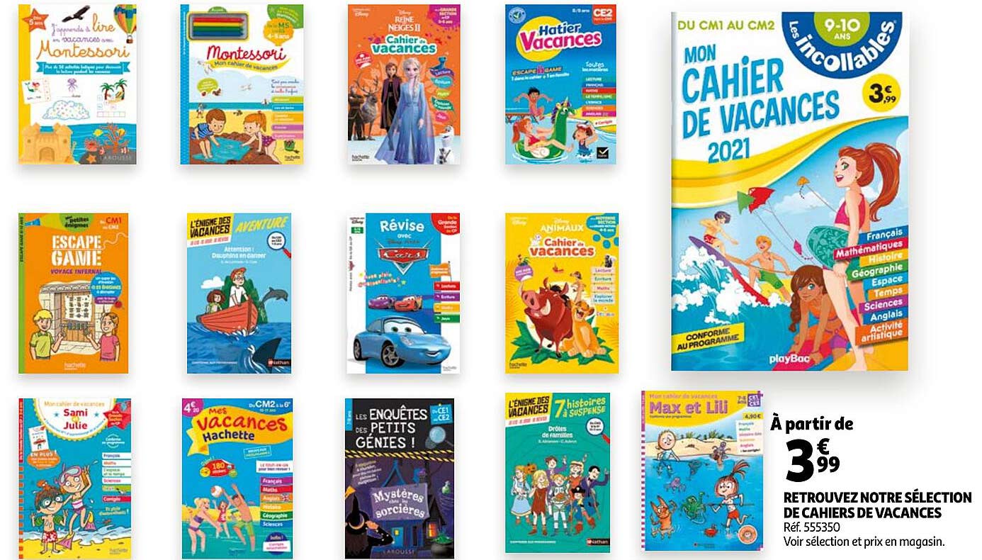Sélection De Cahiers De Vacances