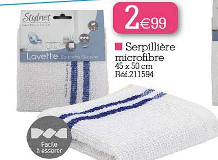 serpillière microfibre 45 x 50 cm