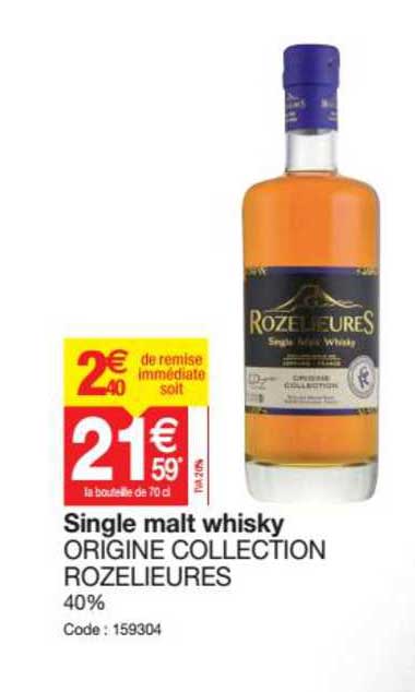 single malt whisky origine collection rozelieures