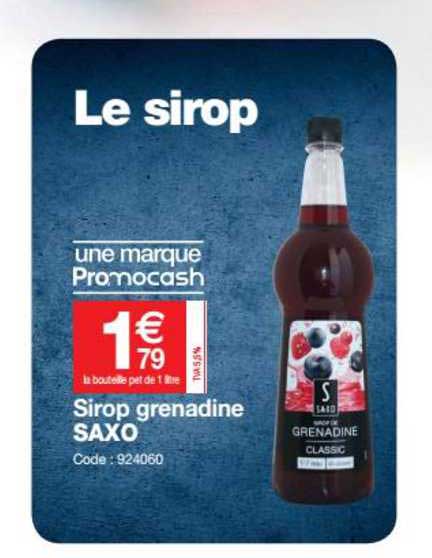 Sirop Grenadine Saxo