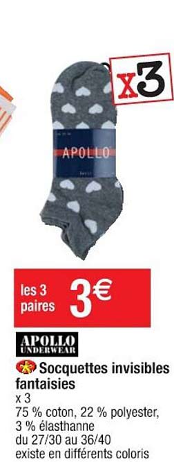 Socquettes Invisibles Fantaisies