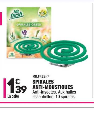 spirales anti-moustiques mr. fresh