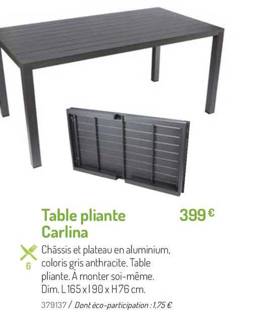 table pliante carlina