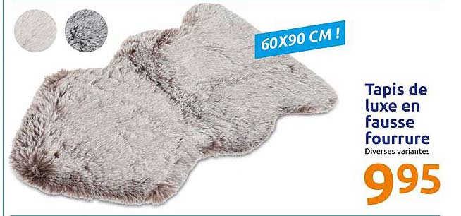 Tapis De Luxe En Fausse Fourrure