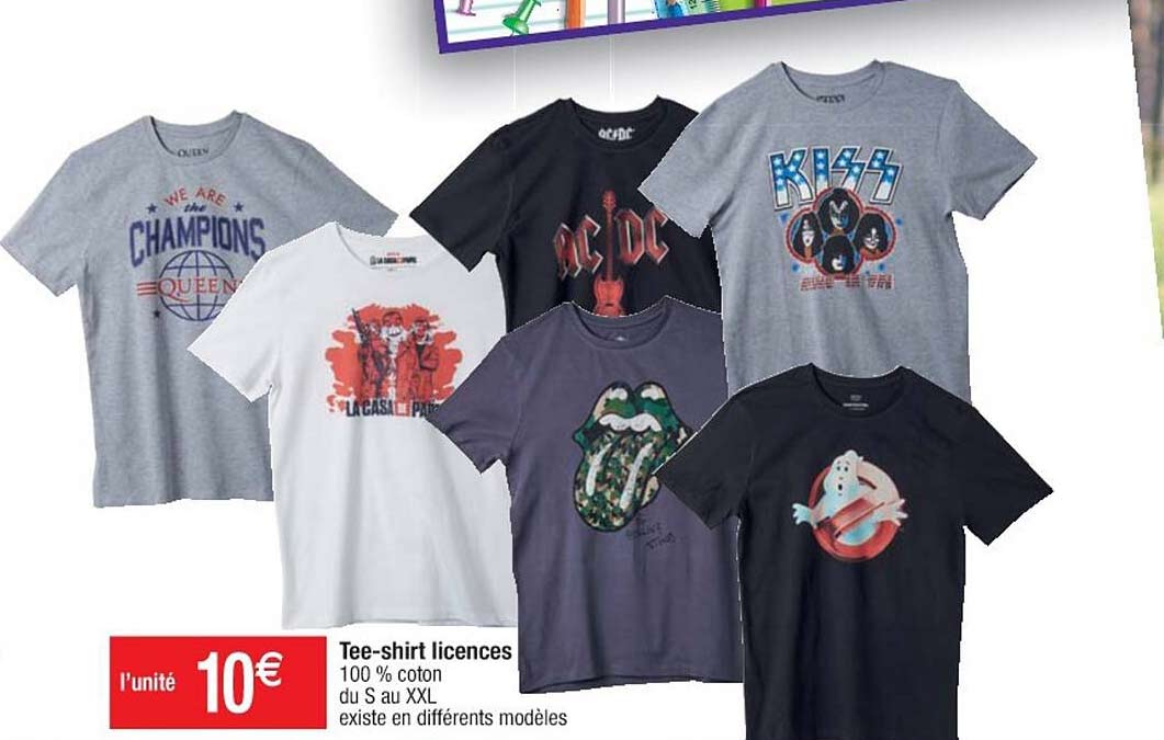 tee-shirt licences