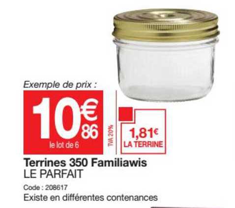 Terrines 350 Familiawis Le Parfait