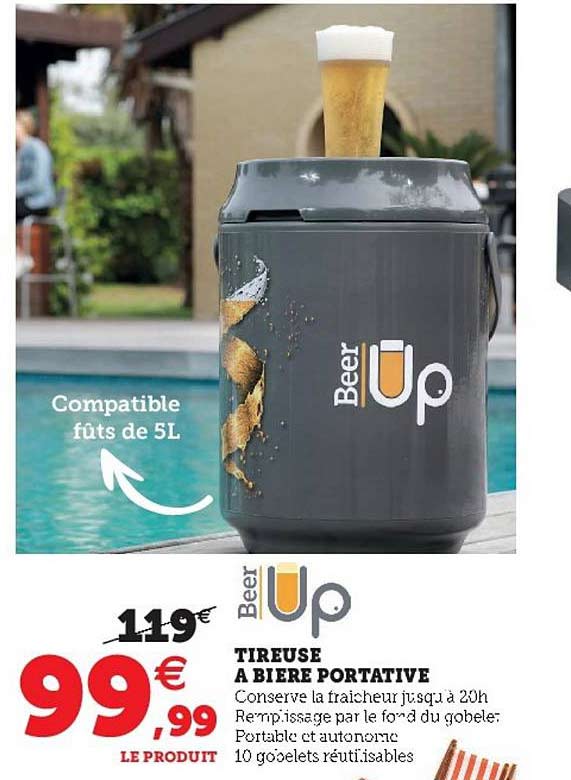 tireuse à bière portative beer up