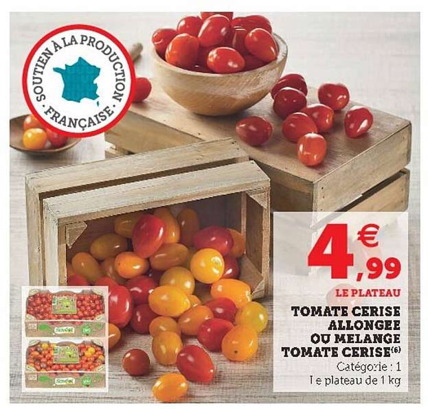 Tomate Cerise Allongée Ou Mélange Tomate Cerise