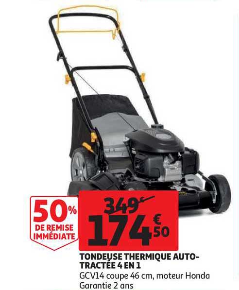 tondeuse thermique auto-tractée 4 en 1