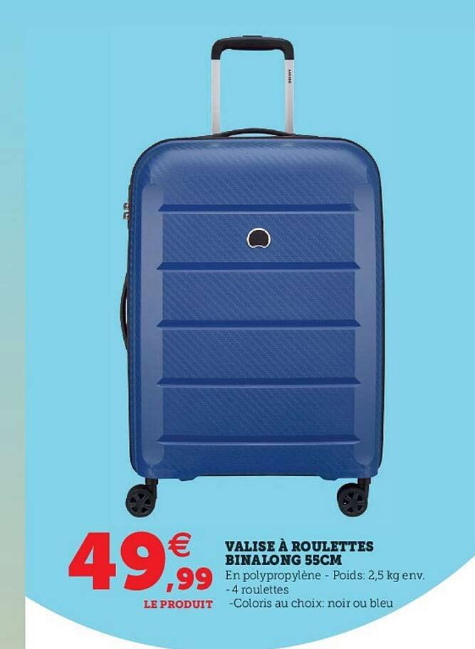 valise à roulettes binalong 55 cm