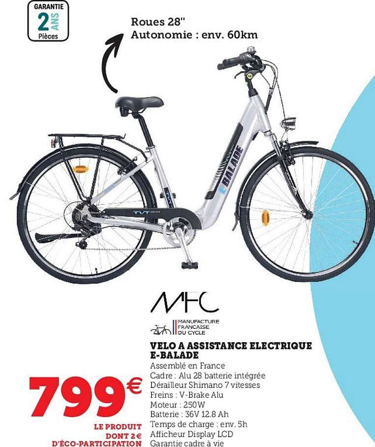 vélo à assistance électrique e-balade