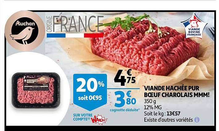 Viande Hachée Pur Bœuf Charolais Mmm!