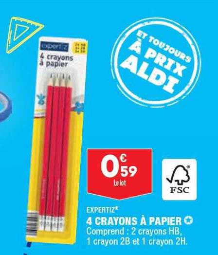 4 Crayons à Papier Expertiz