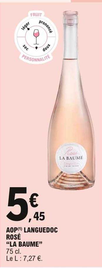 Aop Languedoc Rosé "la Baume"