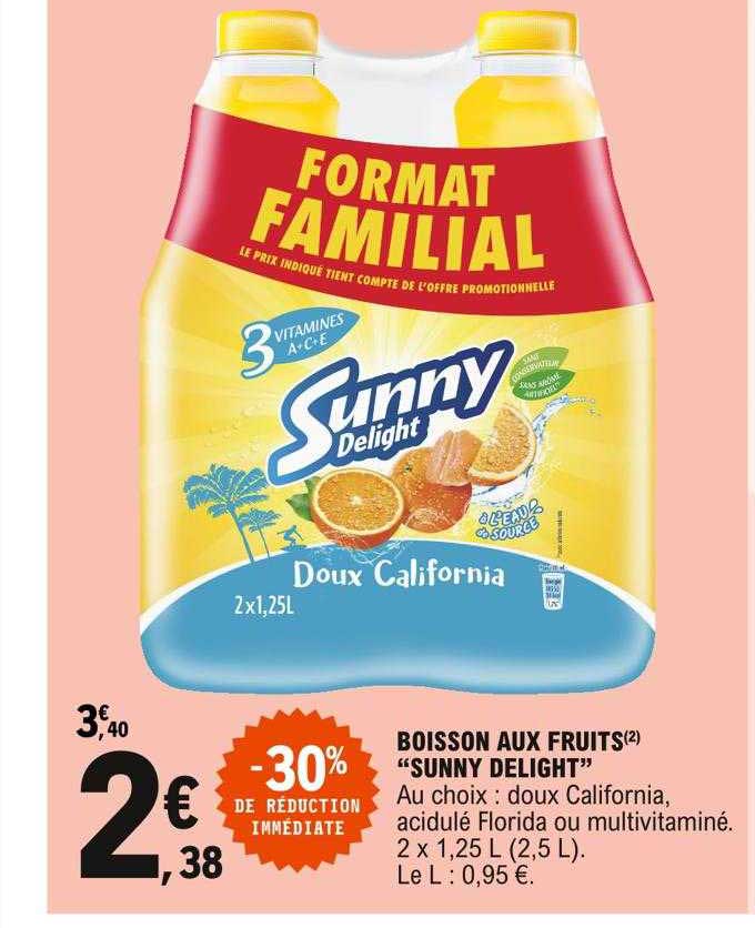 Boisson Aux Fruits "sunny Delight"