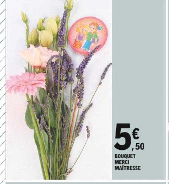 bouquet merci maîtresse