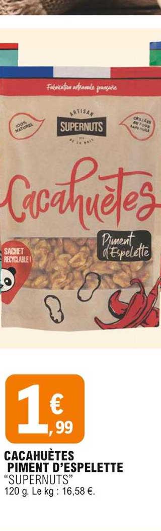 cacahuètes piment d'espelette "supernuts"