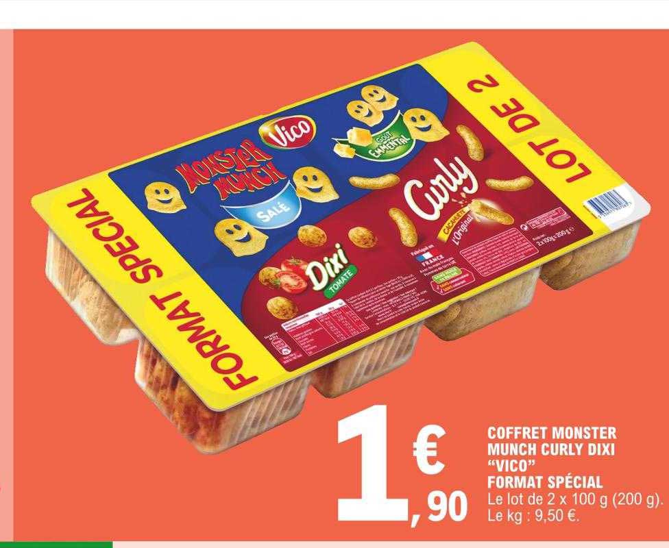 coffret monster munch curly dixi "vico" format spécial