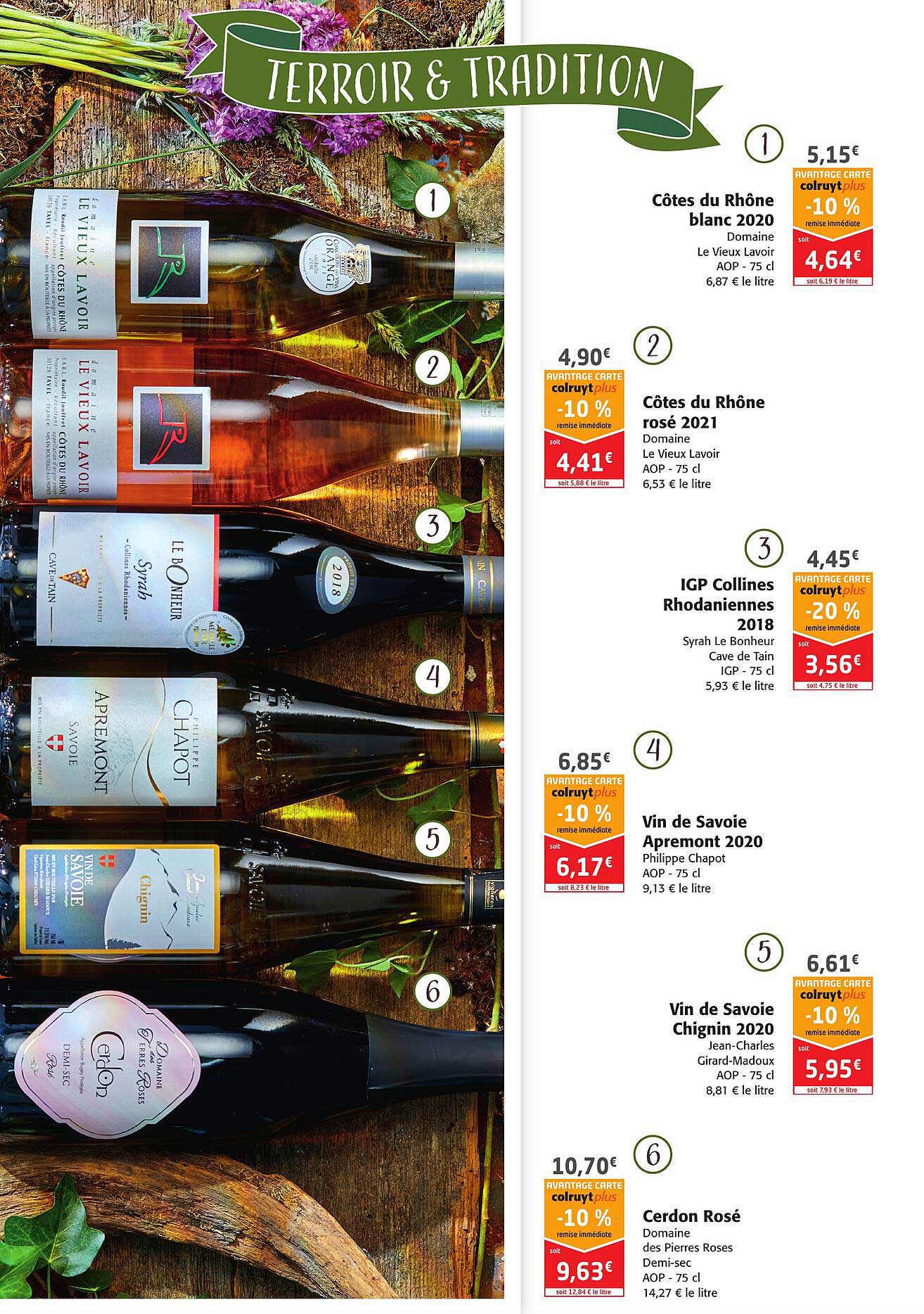 côtes du rhône blanc 2020, côtes du rhône rosé 2021, igp collines rhodaniennes 2018, vin du savoie apremont 2020, vin du savoie chignim 2020, cerdon rosé