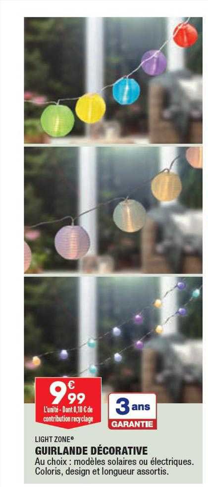 guirlande décorative light zone