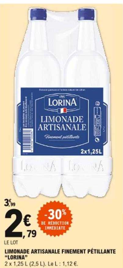 limonade artisanale finement pétillante "lorina"