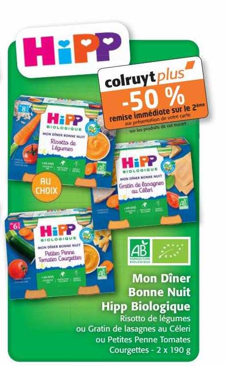 mon dîner bonne nuit hipp biologique