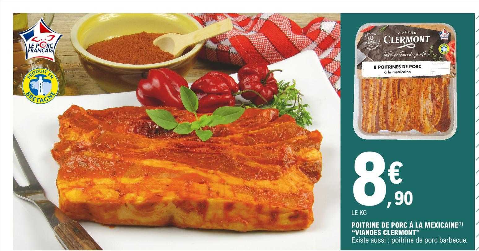 Poitrine De Porc à La Mexicaine "viandes Clermont"